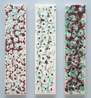Coral - Glazed Ceramics - 2007 - 60 x 60 x 4 cm 