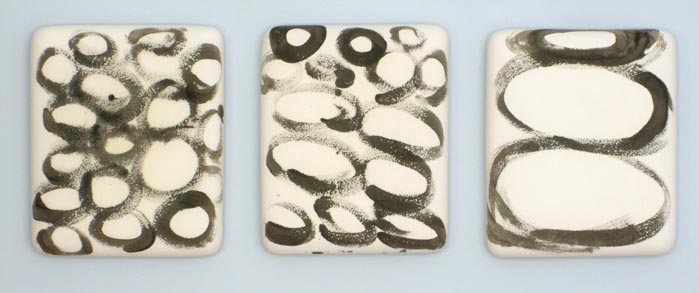 Dark Circles - Glazed Ceramics - 2006 - 100 x 32 x 6.5 cm