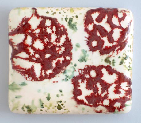 Red Blossom - Glazed Ceramics - 2007 - 26 x 32 x 6.5 cm