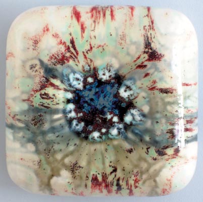 Square Blossom - Glazed Ceramics - 2007 - 24 x 24 x 9 cm each