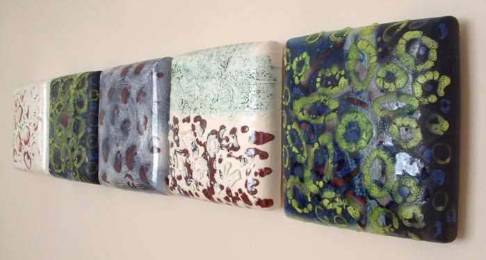 Five Days in Spring - Glazed Ceramics - 2007 - 160 x 30 x 10 cm